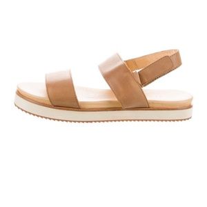 Tan Nisolo leather sling back sandals.  Very good  condition.  Size 8.